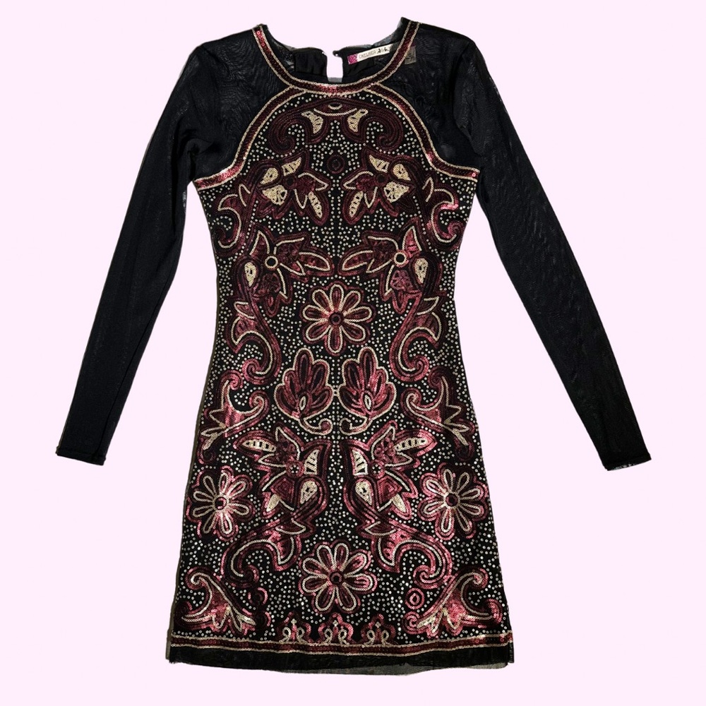 CHELSEA & VIOLET 💋 SEQUIN MINI DRESS - SMALL